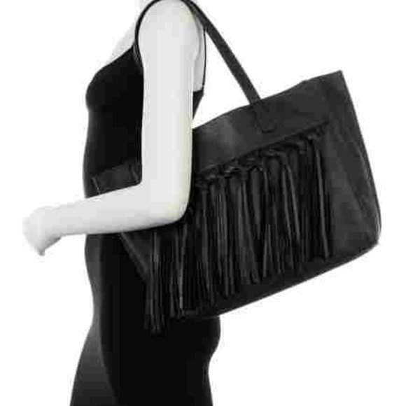 Via Spiga Handbags - Genuine leather  tassel tote by Via Spiga